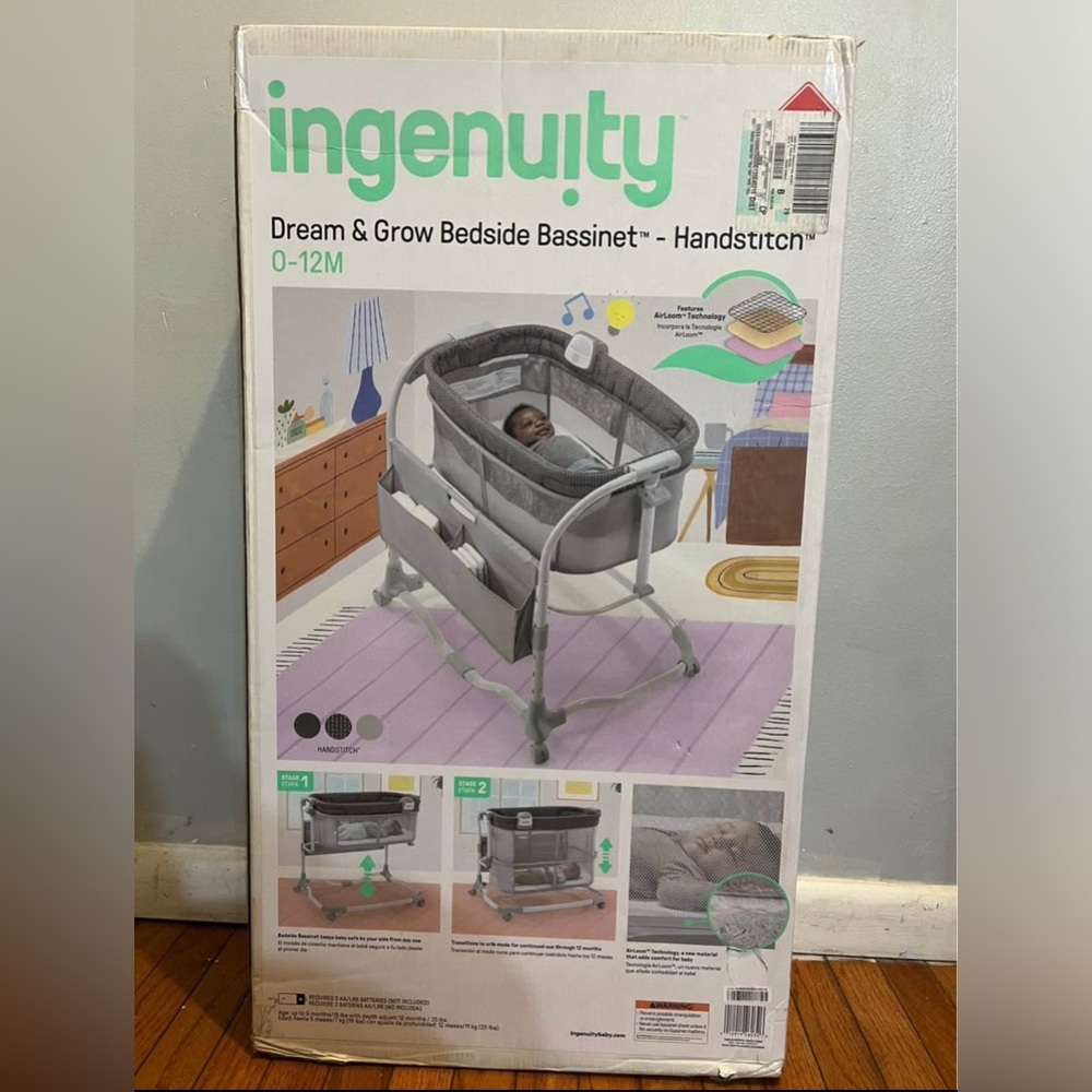 Ingenuity Bassinet AirLoom, Baby Bed For Ages 0-12 Months -
Handsti